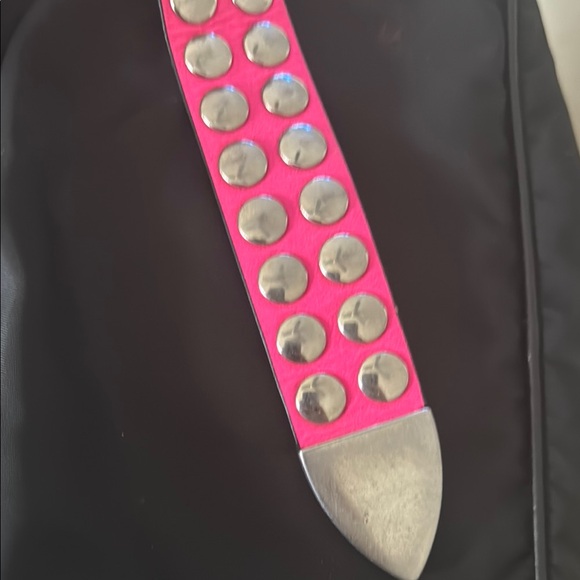 Prada Black Crossbody Nylon Studded Vela Shoulder Bag - Picture 6 of 9